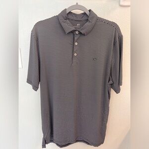Mens southern tide navy blue striped polo